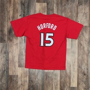 Majestic Atlanta Hawks Al Horford Jersey T-Shirt (Size X-Large)